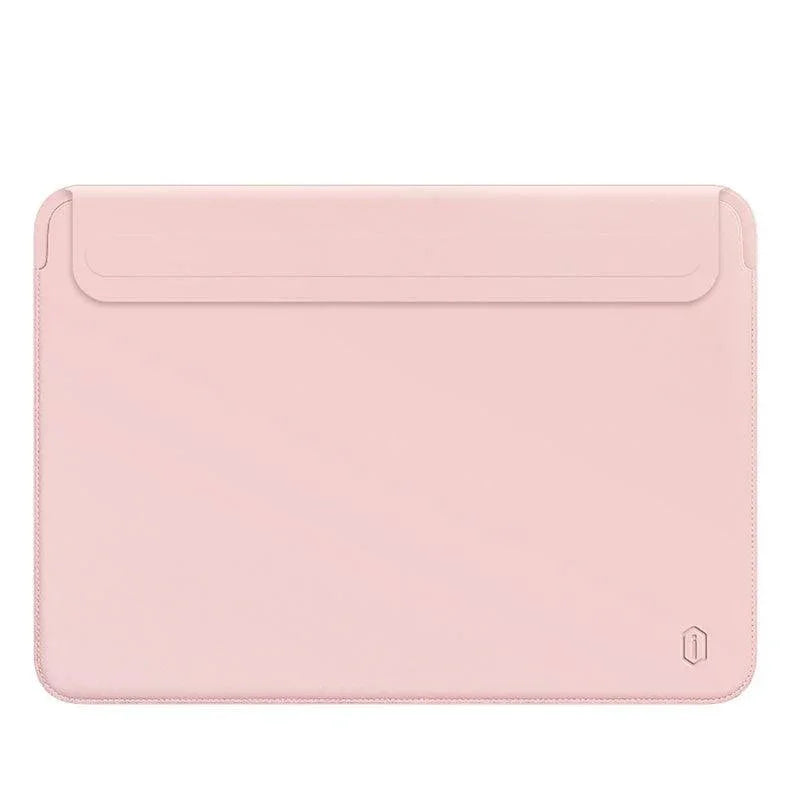Wiwu Skin Pro 2 Pu Leather Sleeve For Macbook Pro 16 - Pink - Tashqila Wiwu Skin Pro 2 Pu Leather Sleeve For Macbook Pro 16 - Pink - Tashqila
